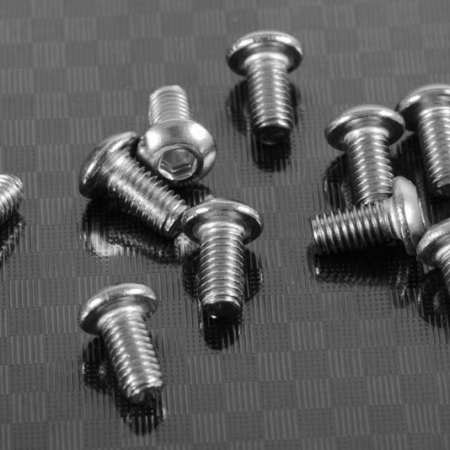 Tornillos de cabeza abombada RC4WD M3 x 6 mm (10) (Z-S0960)