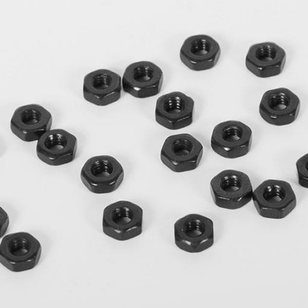 Tuercas negras M2 regulares RC4WD (20) (Z-S1144)