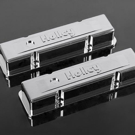 Tapas de válvulas cromadas Holley® para motor V8 a escala RC4WD 1/10 (Z-S1500)