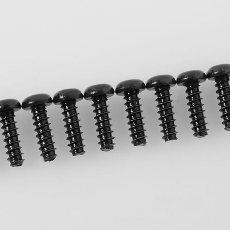 Tornillos autorroscantes de cabeza redonda RC4WD M2,5 x 8 mm (negros) (Z-S1572)