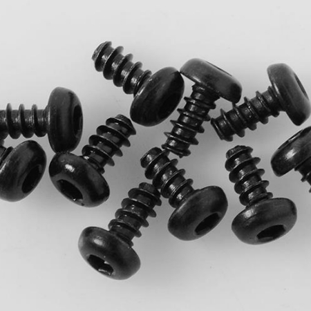 Tornillos autorroscantes de cabeza redonda RC4WD M3 x 6 mm (negros) (Z-S1574)