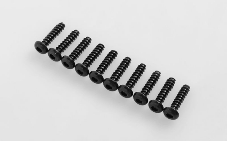 Tornillos autorroscantes de cabeza redonda RC4WD M3 x 12 mm (negros) (Z-S1691)