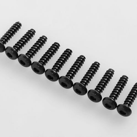 Tornillos autorroscantes de cabeza redonda RC4WD M3 x 12 mm (negros) (Z-S1691)