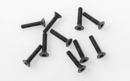 Tornillos de cabeza hueca plana de acero RC4WD M2 x 10 mm (negros) (Z-S1763)
