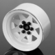 Llantas de acero estampadas con beadlock RC4WD Wagon de 6 espárragos, 2.2" (blancas) (Z-W0146)