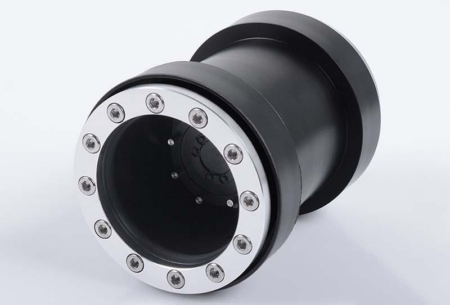 Llantas universales con bloqueo de cuentas para camión monstruo RC4WD V2 para Tamiya Clod Buster (Delrin negro) (Z-W0147)