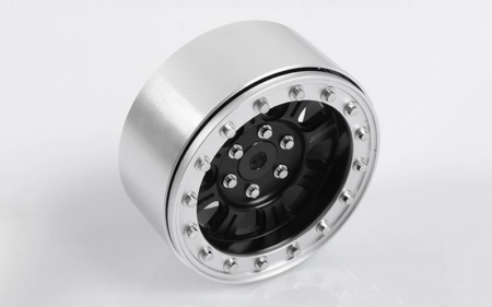 Llantas RC4WD Raceline Monster 2.2 Beadlock (Negro/Plateado) (Z-W0195)