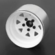 RC4WD - Llantas de acero estampadas con beadlock, 1.9 pulgadas, 5 espárragos, para camioneta de plato profundo (blanco) (Z-W0242)