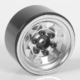 Llantas RC4WD de acero estampado 1.0 con beadlock (plateadas) (Z-W0263)