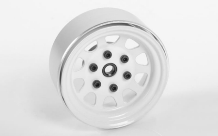 Ruedas de vagón RC4WD de acero estampado, 1.7" con beadlock (blancas) (Z-W0269)