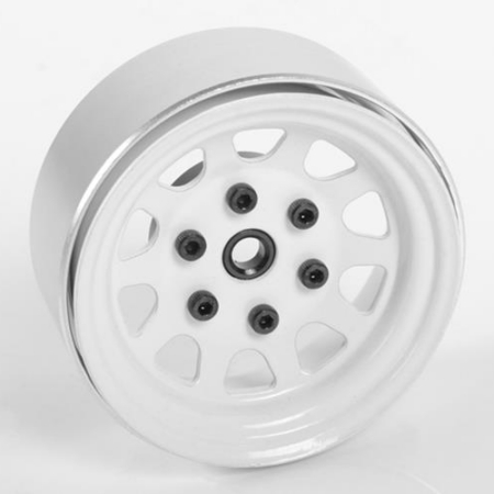 Ruedas de vagón RC4WD de acero estampado, 1.7" con beadlock (blancas) (Z-W0269)