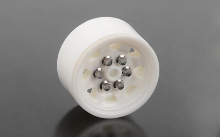 Llantas de plástico con beadlock de 0,7" para RC4WD OEM (blancas) (Z-W0338)