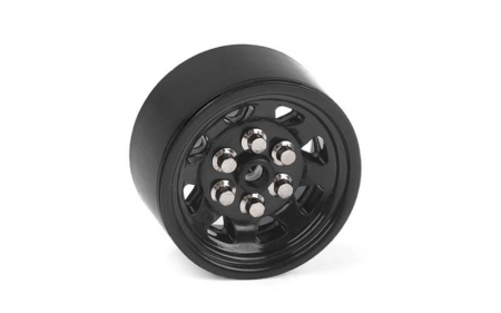 Llantas de plástico RC4WD OEM de 0,7" con beadlock (negras) (Z-W0339)