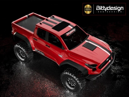 Carrocería transparente Bittydesign T400 1/18 para TRAXXAS TRX-4M, precortada