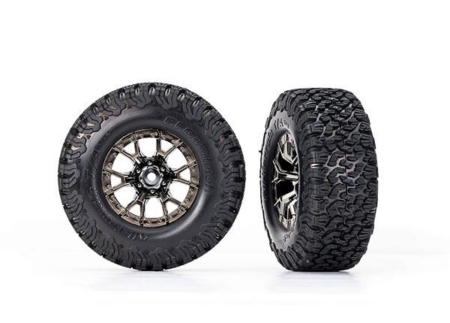 Neumáticos y ruedas, ensamblados, pegados (ruedas cromadas negras Ford Raptor R, neumáticos BFGoodrich All-Terrain T/A KO2, insertos de espuma) (2) (2WD delantera)