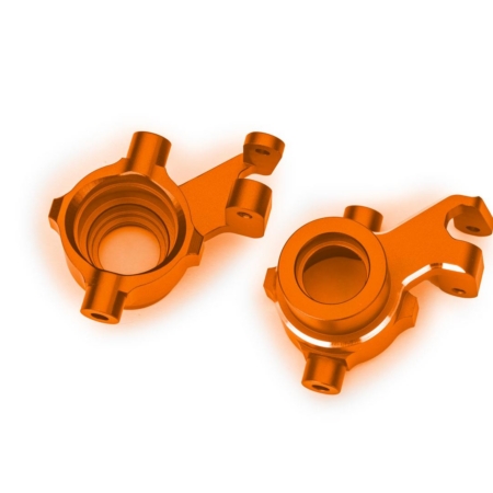 Bloques de dirección, aluminio 6061-T6 (anodizado naranja), izquierdo y derecho/3 x 18 mm BCS (con fijador de roscas) (2)
