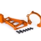 Soportes de motor (delantero y trasero) (aluminio 6061-T6 anodizado naranja)/ 3 x 10 mm CCS (con fijador de roscas) (4)/ 4 x 12 mm BCS (con fijador de roscas) (2) (para usar con motor n.° 3461)