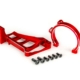 Soportes de motor (delantero y trasero) (aluminio 6061-T6 anodizado rojo)/ 3 x 10 mm CCS (con fijador de roscas) (4)/ 4 x 12 mm BCS (con fijador de roscas) (2) (para usar con motor n.° 3483)