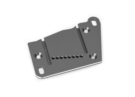 Tapa de montaje del motor, aluminio 6061-T6 (anodizado gris)