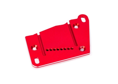 Tapa de montaje del motor, aluminio 6061-T6 (anodizado rojo)