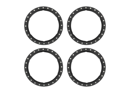 Anillos Beadlock, negros (aluminio mecanizado) (4)