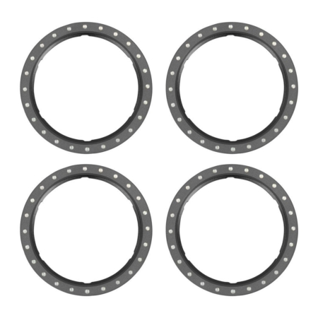 Anillos Beadlock, grises (aluminio mecanizado) (4)
