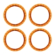 Anillos Beadlock, naranja (aluminio mecanizado) (4)