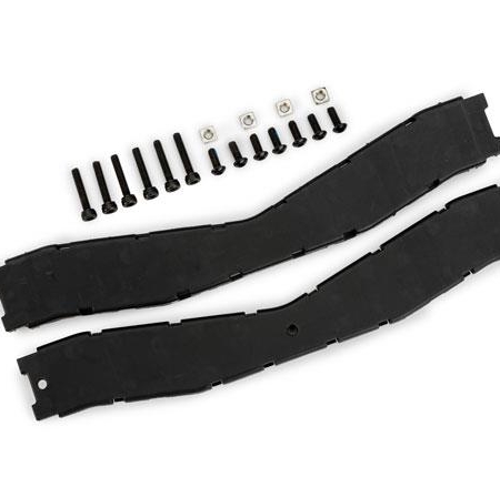 Travesaño delantero (superior e inferior), remolque de barco/ 3 x 8 mm BCS (acero inoxidable negro) (7)/ 3 x 15 mm CS (acero inoxidable negro) (6)/ Tuercas cuadradas M3 x 0,5 mm (4)