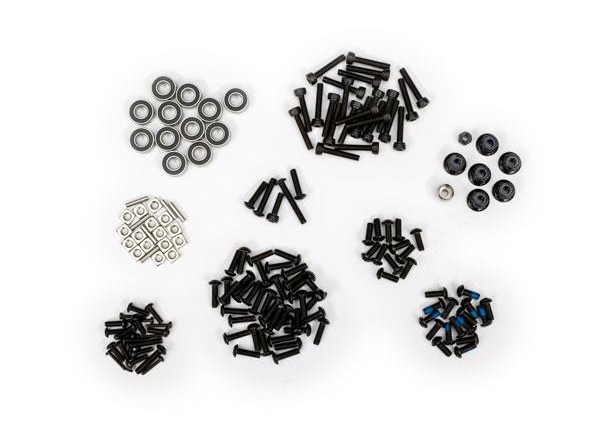 Kit de herrajes de acero inoxidable Traxxas (contiene todos los herrajes de acero inoxidable utilizados en el remolque para barco n.° 10350) TRX10398