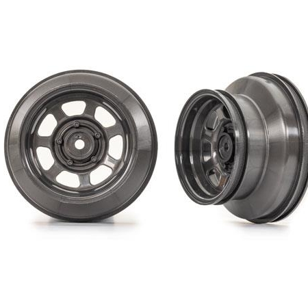 Ruedas, ovaladas de tierra, gris grafito, perfil doble (2.2 exterior, 3.0 interior) (2) (solo tracción delantera 2x2)