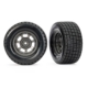 Ruedas delanteras Dirt Oval Gray con neumáticos Hoosier (2)