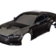 Carrocería, Ford Mustang, completa (negra) (pintada, calcomanías aplicadas) (incluye espejos laterales, alerón, rejillas, ventilaciones y montaje sin clip)