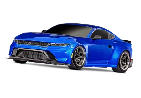 Coche de drift Traxxas 4-TEC 2024 Ford Mustang azul