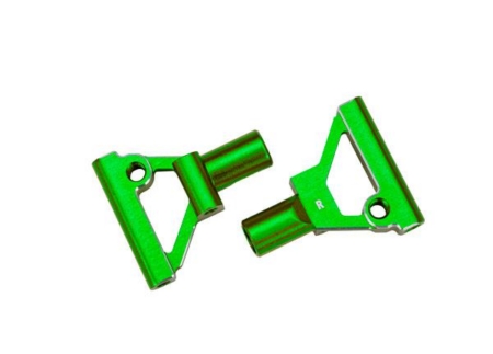 Brazos de suspensión inferiores delanteros, aluminio 6061-T6 (anodizado verde) (izquierdo y derecho)/BCS de 2,5 x 5 mm (con fijador de roscas) (2)