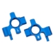 Bloques de dirección, aluminio 6061-T6 (anodizado azul) (izquierdo y derecho)/ 3 x 12 mm BCS (con fijador de roscas) (4)