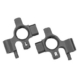 Bloques de dirección, aluminio 6061-T6 (anodizado gris), izquierdo y derecho/3 x 12 mm BCS (con fijador de roscas) (4)