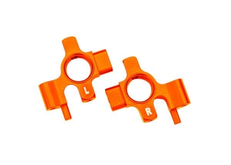 Bloques de dirección, aluminio 6061-T6 (anodizado naranja), izquierdo y derecho/3 x 12 mm BCS (con fijador de roscas) (4)