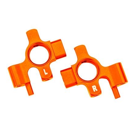 Bloques de dirección, aluminio 6061-T6 (anodizado naranja), izquierdo y derecho/3 x 12 mm BCS (con fijador de roscas) (4)