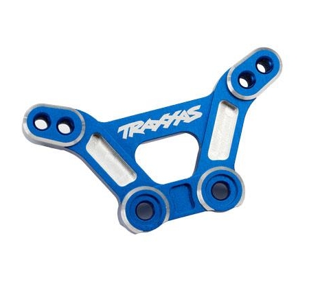 Torre de amortiguación delantera, aluminio 6061-T6 (anodizado azul)/3 x 15 mm BCS (con fijador de roscas) (2)