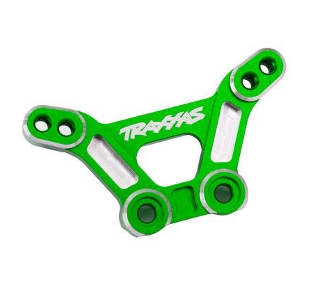 Torre de amortiguación delantera, aluminio 6061-T6 (anodizado verde)/3 x 15 mm BCS (con fijador de roscas) (2)