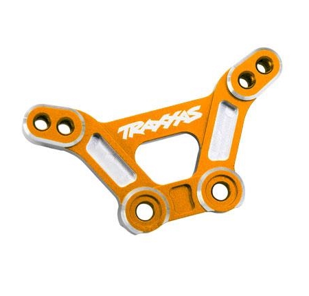 Torre de amortiguación delantera, aluminio 6061-T6 (anodizado naranja)/ 3 x 15 mm BCS (con fijador de roscas) (2)