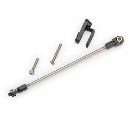 Varilla de empuje del timón, ensamblada/bocina del servo/BCS de 3 x 22 mm (acero inoxidable) (1)/CS de 3 x 15 mm (acero inoxidable) (1)