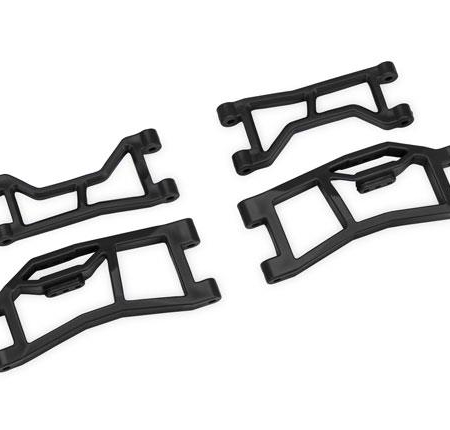 Brazos de suspensión HD superiores e inferiores traseros WideMaxx negros