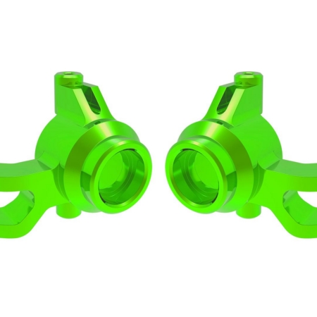 Bloques de dirección, aluminio 6061-T6 (anodizado verde) (izquierdo y derecho)/3 x 12 mm SS (con fijador de roscas) (4)/3 x 15 mm BCS (con fijador de roscas) (2)