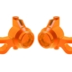 Bloques de dirección, aluminio 6061-T6 (anodizado naranja) (izquierdo y derecho)/ 3 x 12 mm SS (con fijador de roscas) (4)/ 3 x 15 mm BCS (con fijador de roscas) (2)