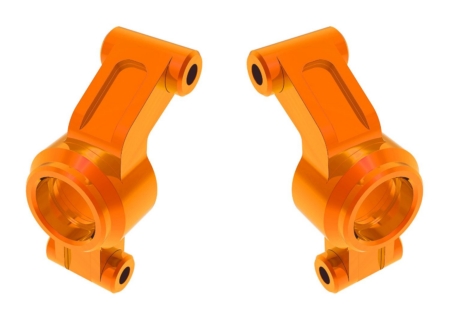 Portadores, eje de mangueta, aluminio 6061-T6 (anodizado naranja) (izquierdo y derecho)