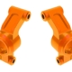 Portadores, eje de mangueta, aluminio 6061-T6 (anodizado naranja) (izquierdo y derecho)