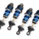 Amortiguadores GTR largos, anodizados en azul, cuerpos recubiertos de PTFE con ejes TiN (ensamblados con resortes) (4)