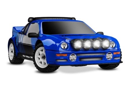 Traxxas Mini Rally VXL Ford RS200 incluye batería y cargador USB Azul