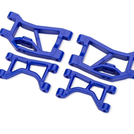 Brazos de suspensión traseros superiores e inferiores azules (izq. y der.)